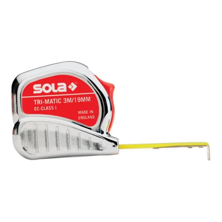 SOLA Taschenrollbandmaß TRI-MATIC Länge 8 m Breite 25 mm mm/cm ( 4000855092 )
