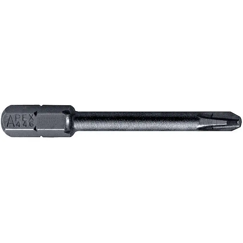APEX-TOOLS 446-22TX Phillips-Einsatzbit Nr. 2, 2 Zoll Länge, reduziert