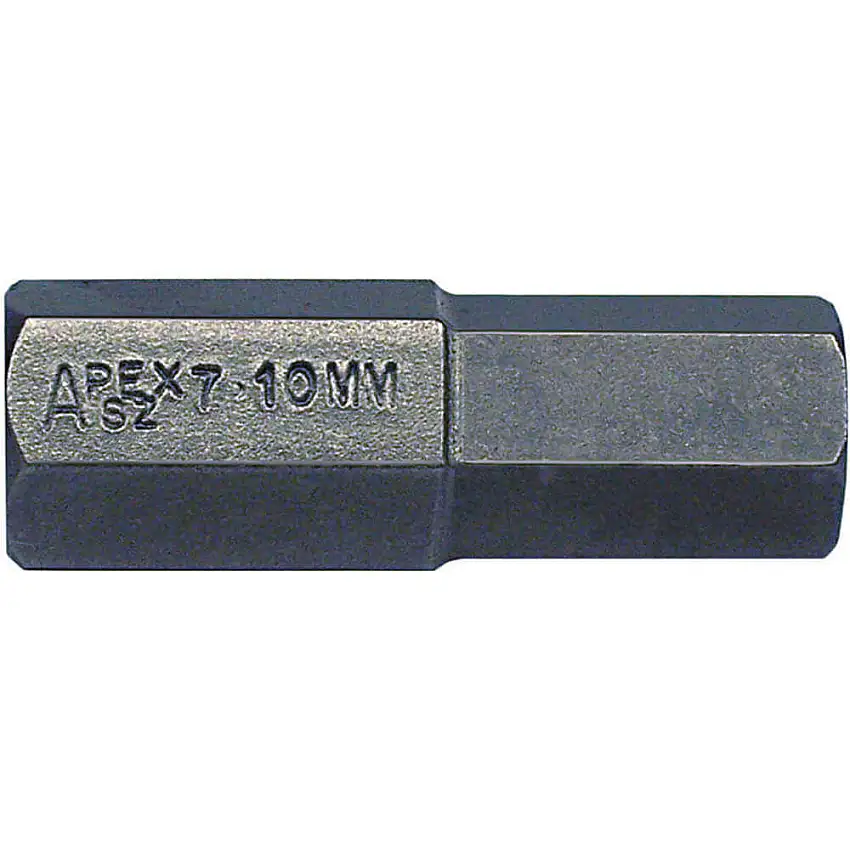 APEX-TOOLS SZ-7-10MM Einsatzbit Sechskant 7/16 Zoll Schaft 7/8 Zoll Länge