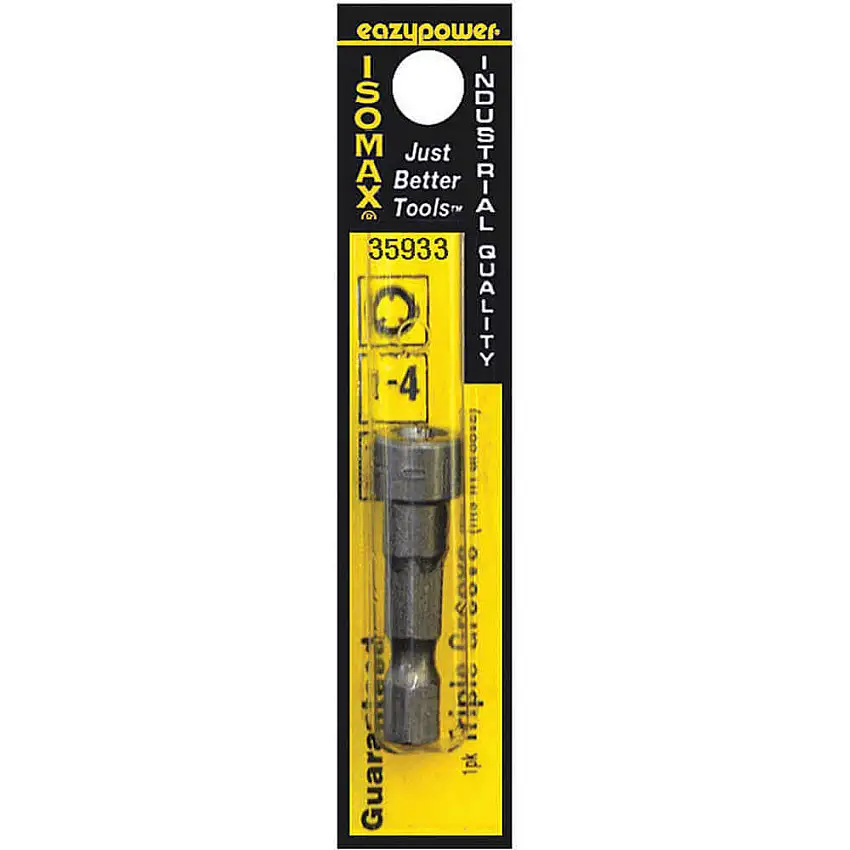 EAZYPOWER 35933 Schraubensetzer-Bit Nr. 1-4, Sechskant, 1/4-Zoll-Schaft
