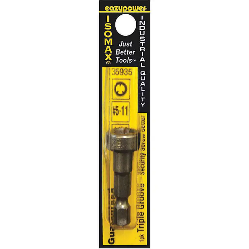 EAZYPOWER 35935 Schraubensetzer-Bit Nr. 5-11, Sechskant, 1/4-Zoll-Schaft