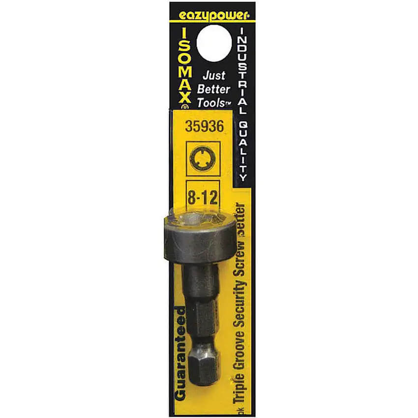 EAZYPOWER 35936 Schraubensetzer-Bit Nr. 8-12, Sechskant, 1/4-Zoll-Schaft