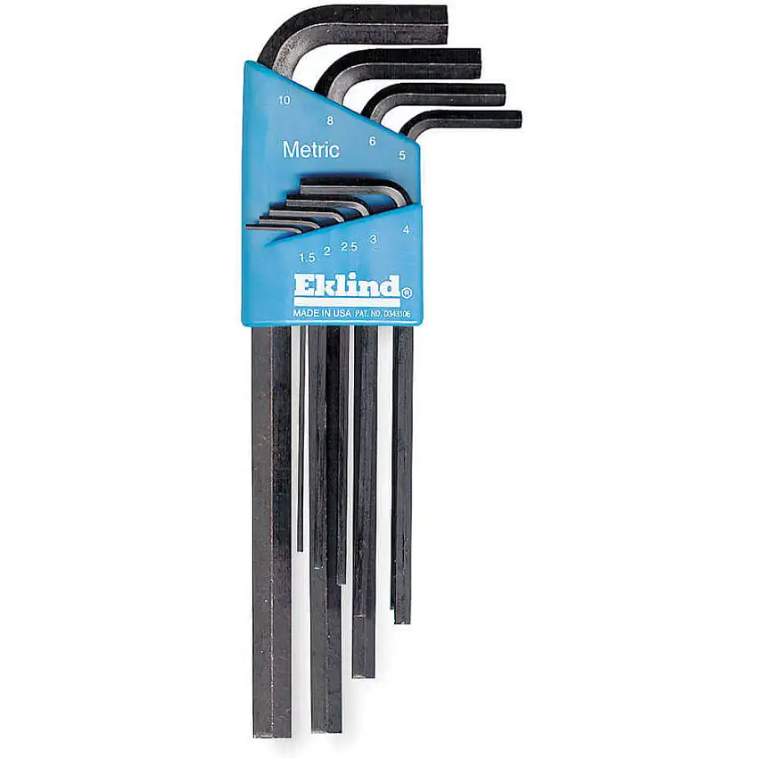 EKLIND 10609 Sechskantschlüsselsatz 1.5 - 10 mm L-förmig lang