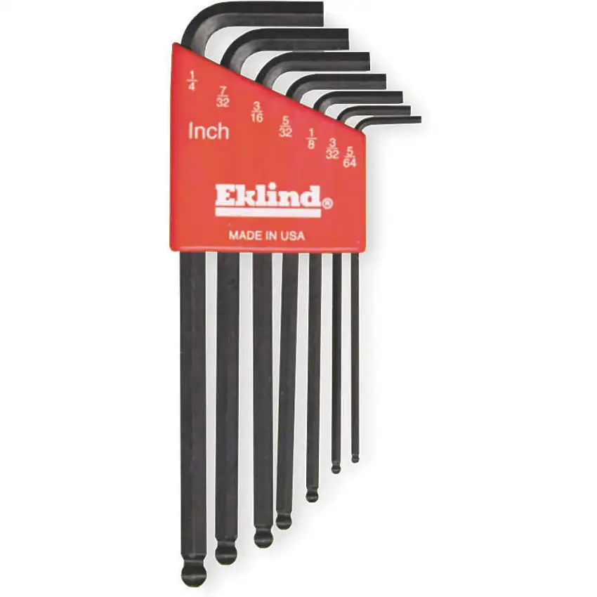 EKLIND 13207 Kugelkopf-Inbusschlüsselsatz 5/64-1/4 Zoll L-förmig