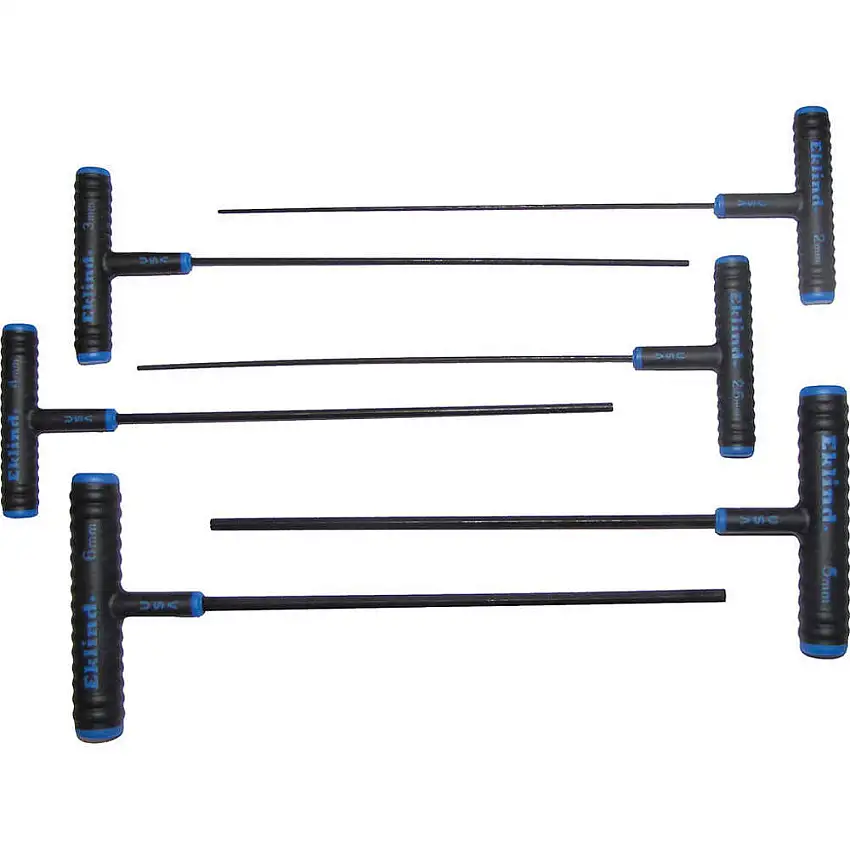 EKLIND 64906 Sechskantschlüsselsatz 2 - 6 mm T-Griff lang