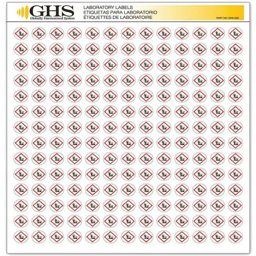 GHS SAFETY  GHS1233 Etikettenumwelt Glanzpapier