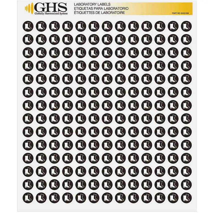 GHS SAFETY GHS1238 Etikett Boots Glanzpapier