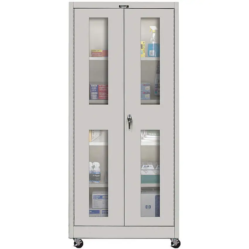 HALLOWELL 825S24SVM-PL-AM Mobiler Lagerschrank 48 x 24 Klarsicht