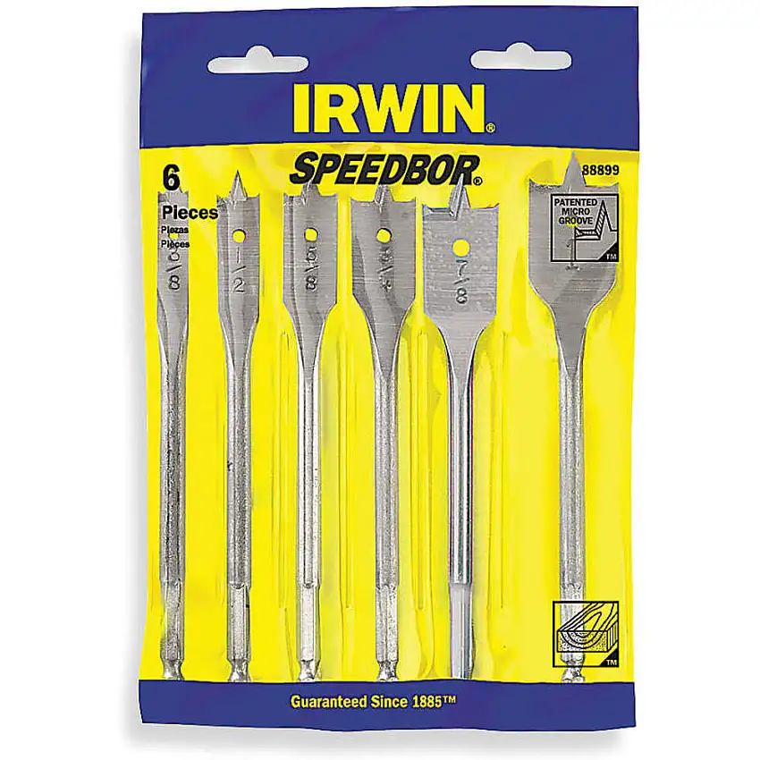 IRWIN INDUSTRIAL TOOLS 88886 Spatenbit-Set, 6-teilig