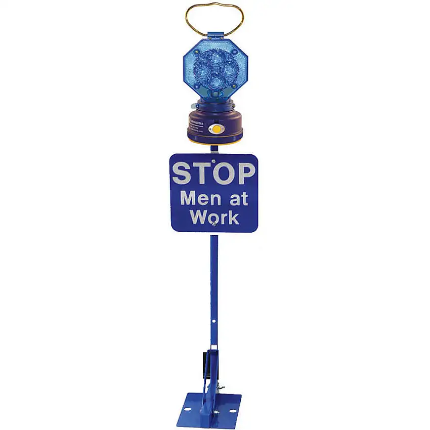 K E SAFETY KE-125 K8 Permanent Mount Flag L-Halterung Blau