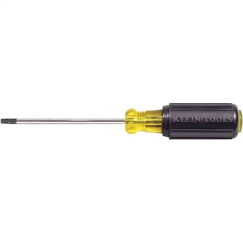 KLEIN TOOLS 19543 85192-6 Schraubendreher, gepolsterter Griff, runder Schaft, Spitzengröße T20, grün