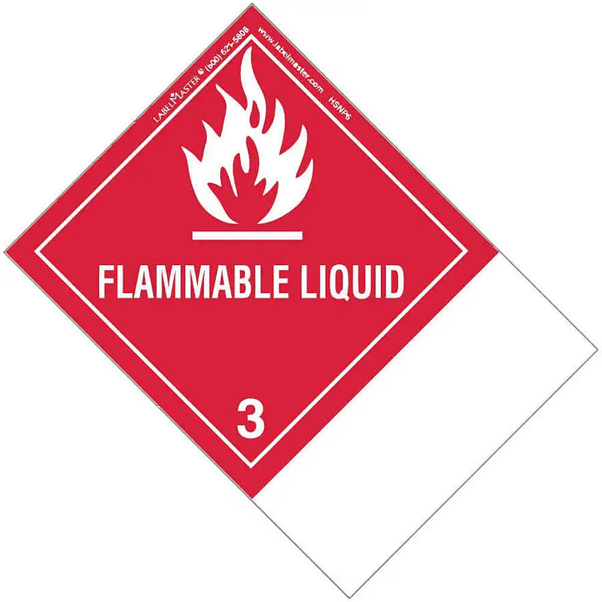 LABELMASTER ETSNT6 Etikett für brennbare Flüssigkeiten, 100 mm x 150 mm, 500