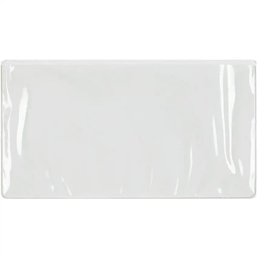 LEWISBINS 6120253 Seitlich zu befüllender Kartenhalter mit Klebefläche, transparent