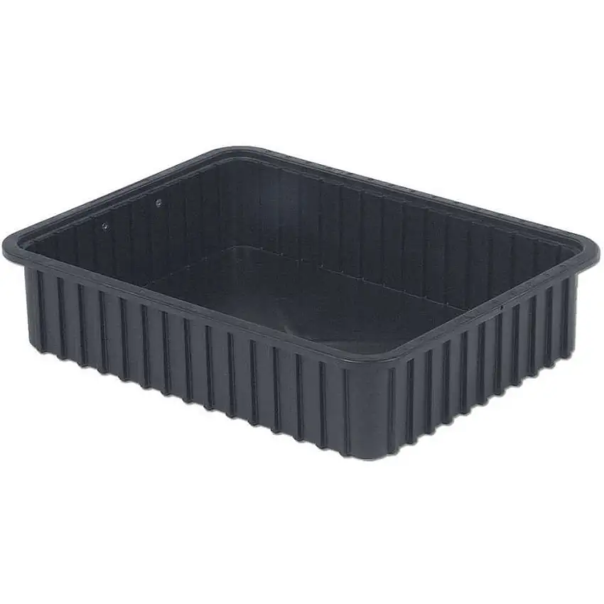 LEWISBINS DC3050 XL ESD-Trennbox 22-1/2 x 17-1/2 x 5 Zoll, Schwarz