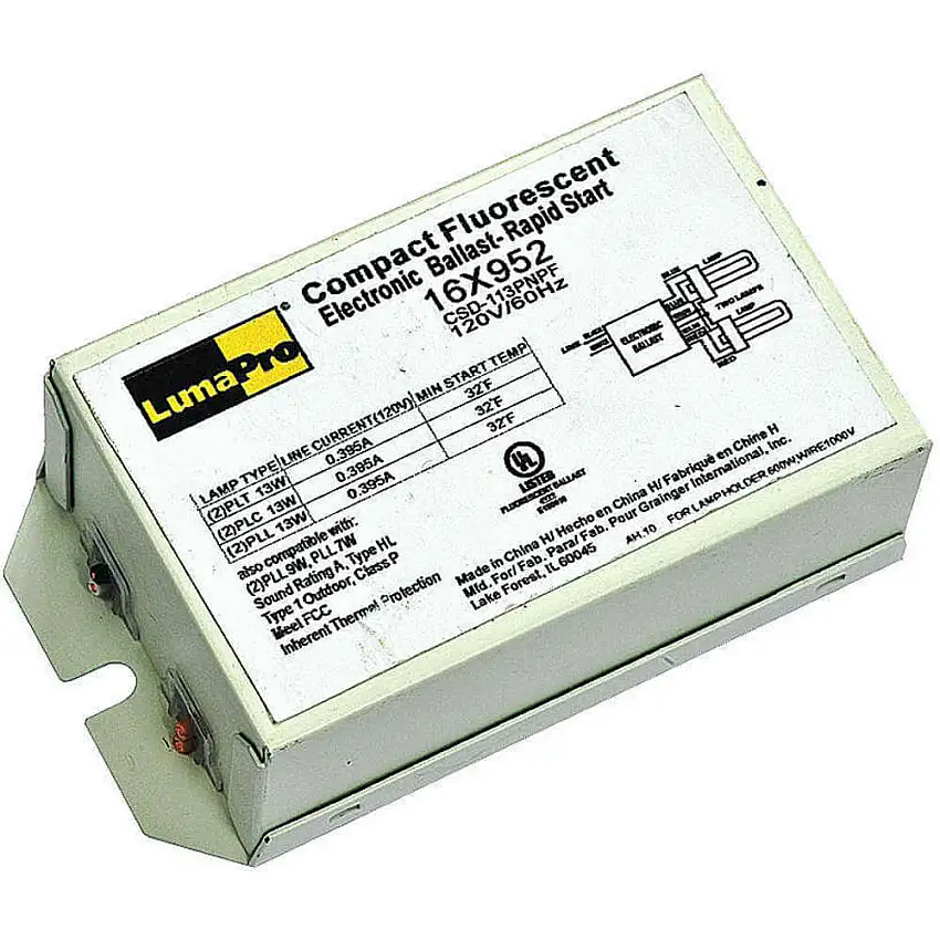 LUMAPRO  16X952 Cfl Vorschaltgerät elektronisch 26w 120v