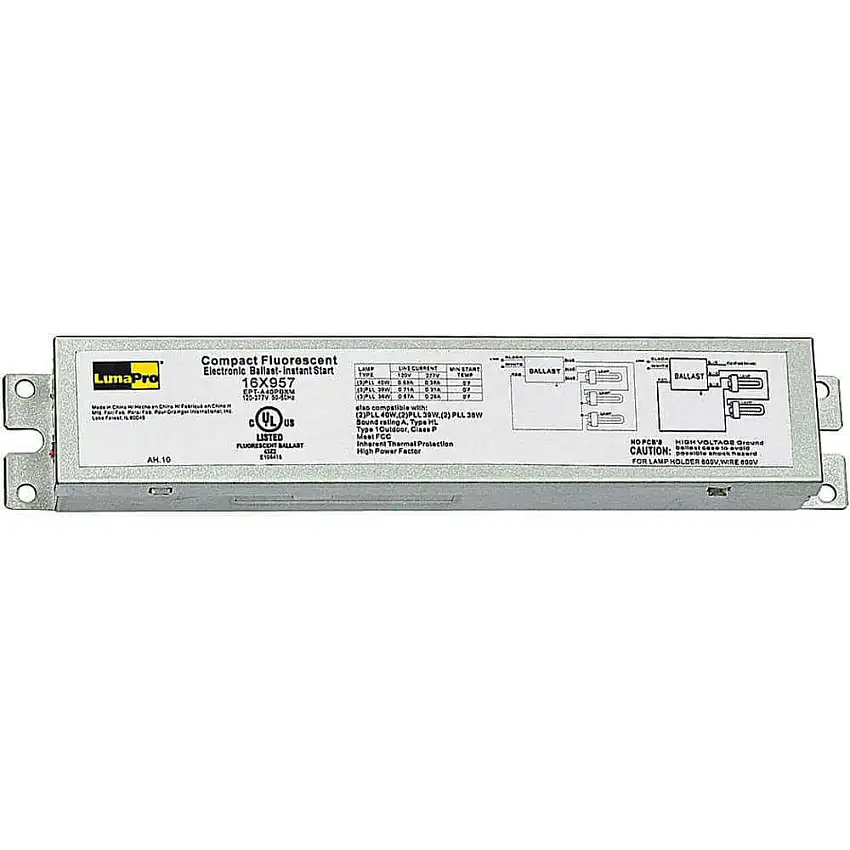 LUMAPRO  16X957 Cfl Vorschaltgerät elektronisch 104 W 120 bis 277 V