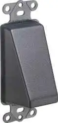 ARLINGTON INDUSTRIES  CED1BL Kabeleingangsplatte, 4.111 x 1.295 Zoll, Kunststoff