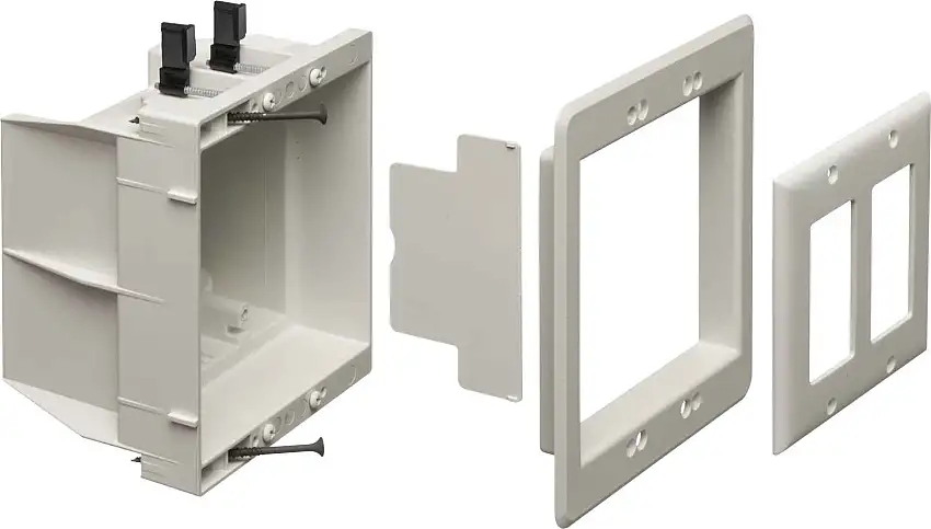 ARLINGTON INDUSTRIES  DVFR2W Einbau-InBox, 6.012 x 6.698 Zoll Größe, Kunststoff