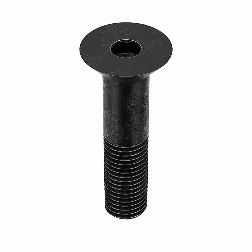 EARNEST 102536G Innensechskantschraube, 7/8 Zoll - 9 Gewindegröße, flach, 4 Zoll lang, 0.468 Zoll Kopfhöhe, Stahl