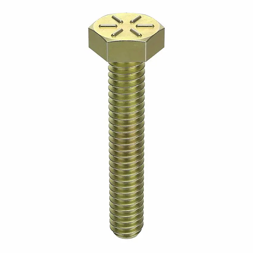 EARNEST U04114.025.0125 Gewindebolzen, 1/4 Zoll – 20 Gewindegröße, Stahl, 1 1/4 Zoll Länge, 11/64 Zoll Kopfhöhe, 7/16 Zoll Kopfbreite, 150000 psi TS