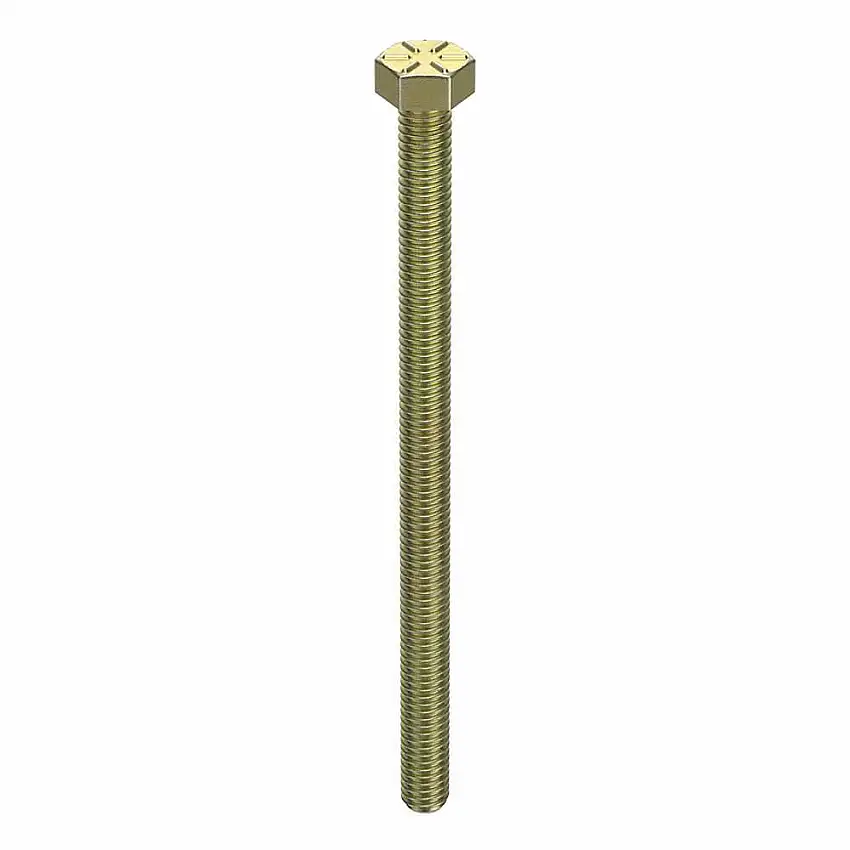 EARNEST U04114.025.0500 Gewindebolzen, 1/4 Zoll – 20 Gewindegröße, Stahl, 5 Zoll Länge, 11/64 Zoll Kopfhöhe, 7/16 Zoll Kopfbreite, 150000 psi TS