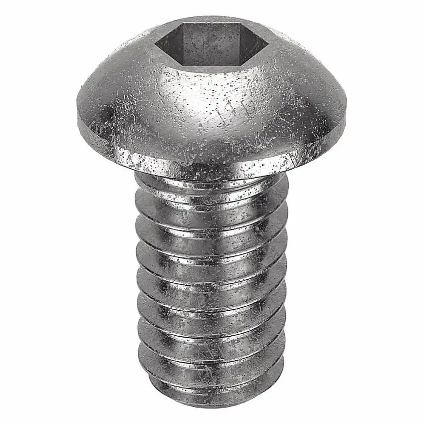 FOREVERBOLT  FBBHSCAPS142012P100 Innensechskantschraube, Gewindegröße 1/4 Zoll - 20, Knopfkopf, Länge 1/2 Zoll, Kopfhöhe 0.132 Zoll, NL-19