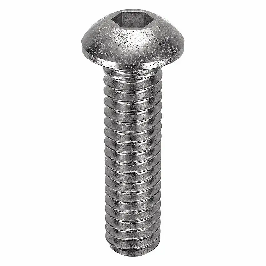 FOREVERBOLT FBBHSCAPS14201P50 Innensechskantschraube, 1/4 Zoll - 20 Gewindegröße, Knopf, 1 Zoll Länge, 0.132 Zoll Kopfhöhe, NL-19
