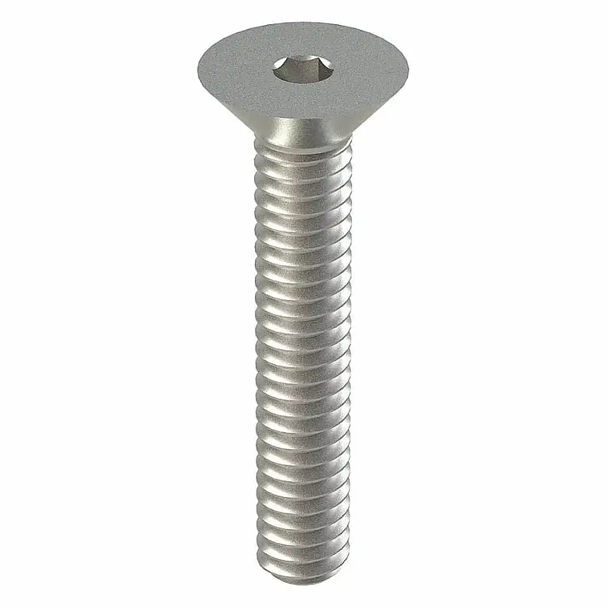 FOREVERBOLT  FBFHEADS1420112P50 Innensechskantschraube mit flachem Kopf, Gewindegröße 1/4 Zoll - 20, flach, 1 1/2 Zoll lang, 0.161 Zoll Kopfhöhe.