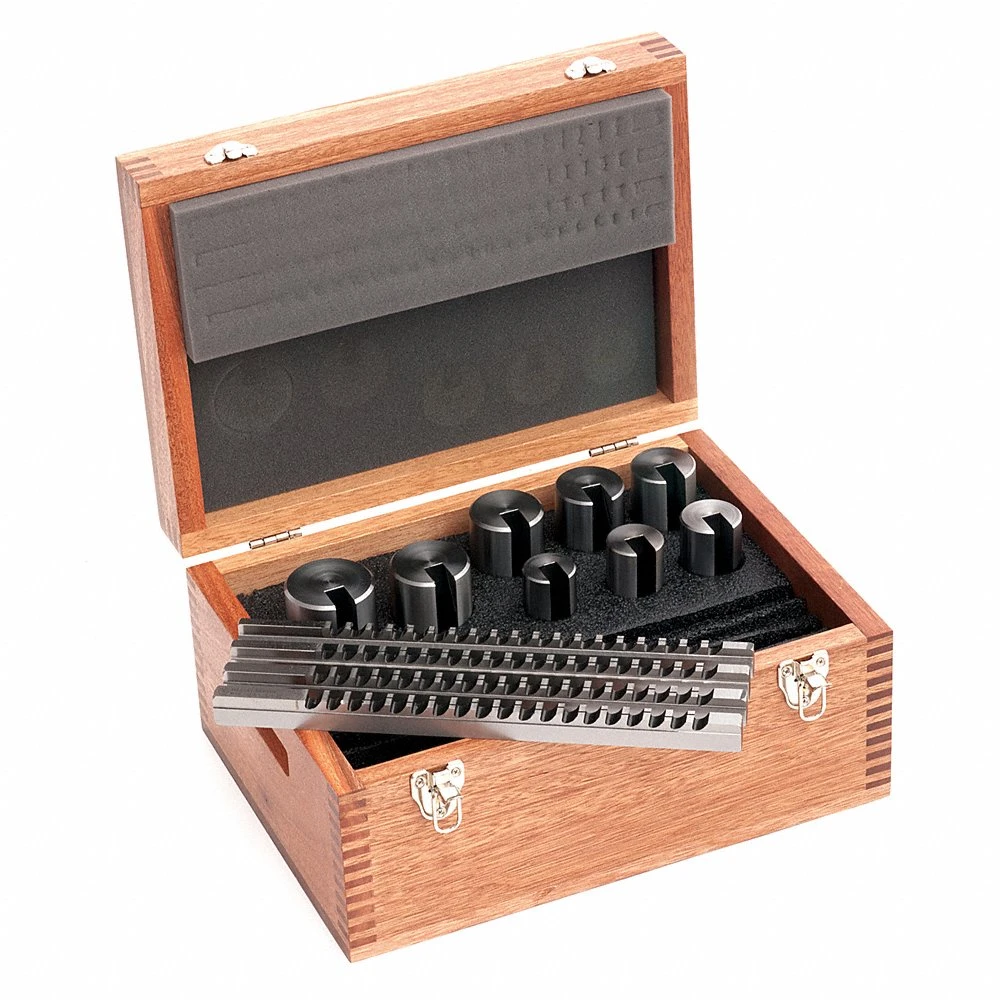 HASSAY SAVAGE CO. 15024 Keilnut-Räumnadel-Satz, Bruchteil-Zoll, Räumnadel-Stil IV