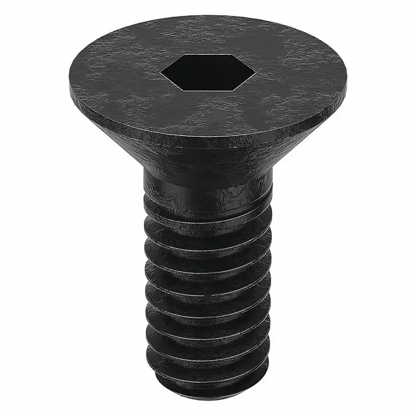 KERR LAKESIDE 5C25KFC Innensechskantschraube, Gewindegröße 5-40, flach, 1/4 Zoll lang, 0.09 Zoll Kopfhöhe, Stahl