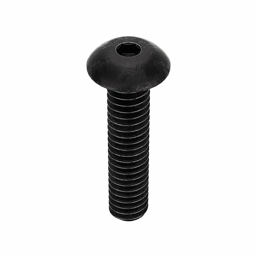 KERR LAKESIDE  8C75KBC Innensechskantschraube, Gewindegröße 8-32, Knopfkopf, 3/4 Zoll lang, 0.078 Zoll Kopfhöhe, Stahl