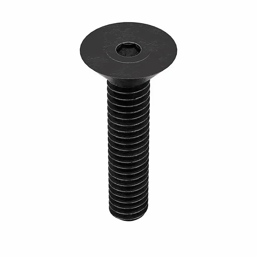 KERR LAKESIDE 8C75KFC Innensechskantschraube, Gewindegröße 8-32, flach, 3/4 Zoll lang, 0.112 Zoll Kopfhöhe, Stahl